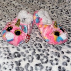 NWT Ty Unicorn 🦄 Little Girls Slippers~Size 1-3